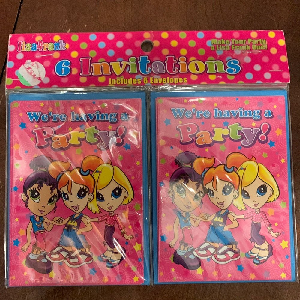 Lisa Frank Party Invitations Fab Friends